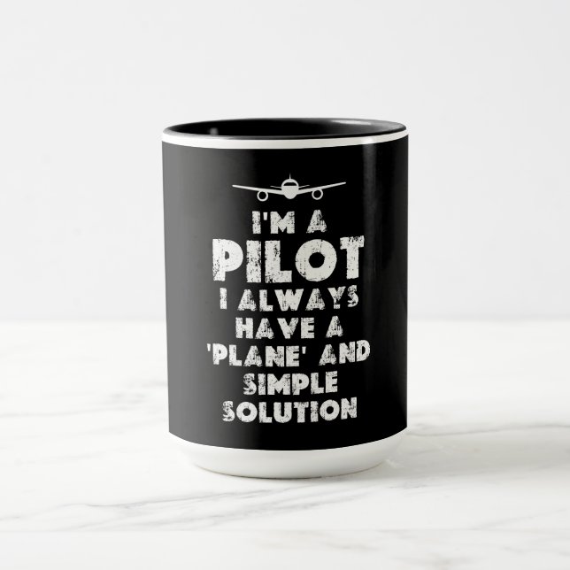 Caneca Sou um piloto engraçado (Centro)