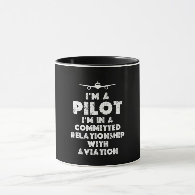 Caneca Sou um piloto engraçado (Centro)