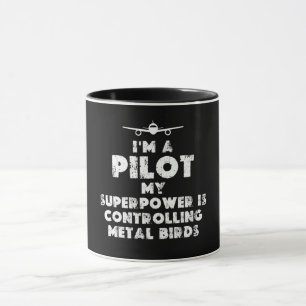 Caneca Sou um piloto engraçado