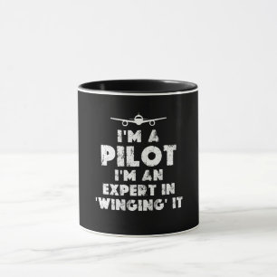 Caneca Sou um piloto engraçado