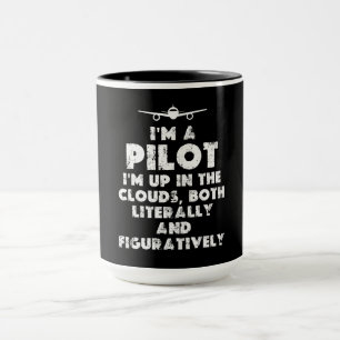 Caneca Sou um piloto engraçado