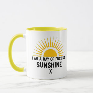 Caneca Sou um Raio de Sol F*dor X Engraçado Sarcástico