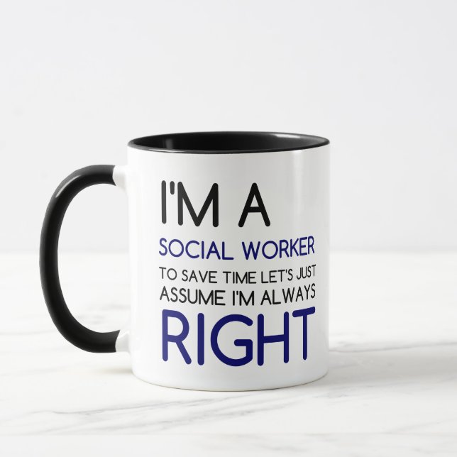 CANECA SOU UM TRABALHADOR SOCIAL (Esquerda)