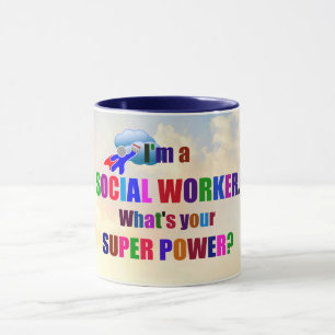 Caneca "Sou um Trabalhador Social" design popular,