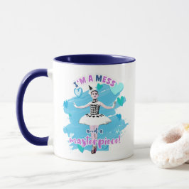 Caneca Sou uma Mess e uma Ballerina