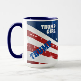 Caneca Sou uma Trump Girl American Flag