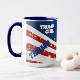 Caneca Sou uma Trump Girl American Flag