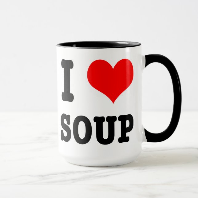 CANECA SOUP I HEART (AMOR) (Direita)