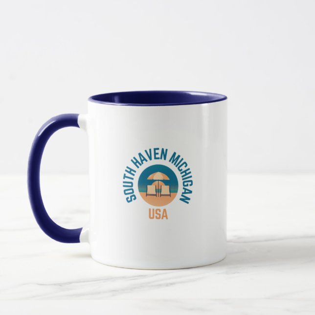 Caneca South Haven Michigan Hometown Coffee Mug (Esquerda)