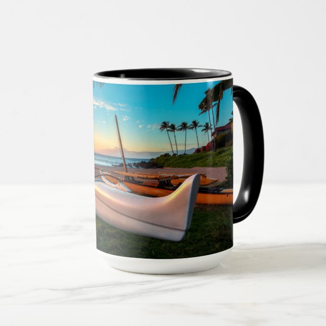 Caneca South Maui Beach em Sunset | Maui, Havaí (Frente Esquerda)