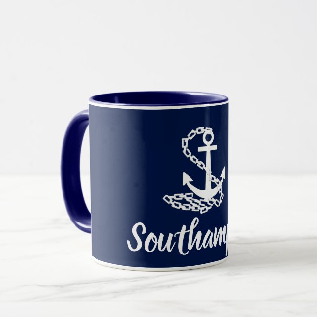 Caneca Southampton England - Syle Mug Marítimo (Frente Esquerda)
