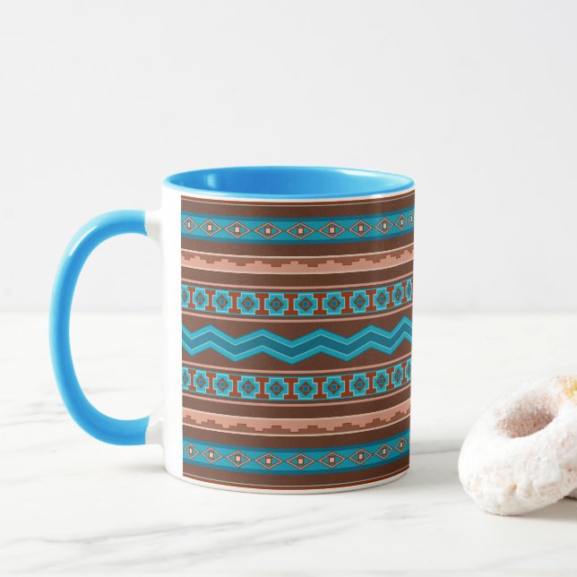 Caneca Southwest Style Geometric Cameron Gorge Design My  (Com Donut)