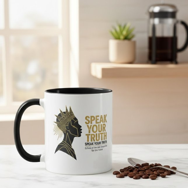 Caneca Sovereign Truth Graphic Tee – Ancestral Gold Editi (Criador carregado)