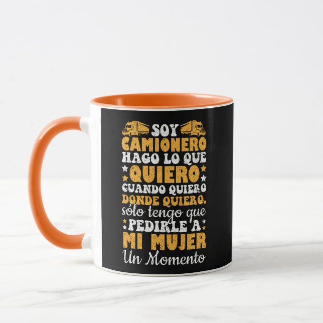 Caneca Soy Camionero Hago Lo Que Quiero Cuando Quiero (Esquerda)