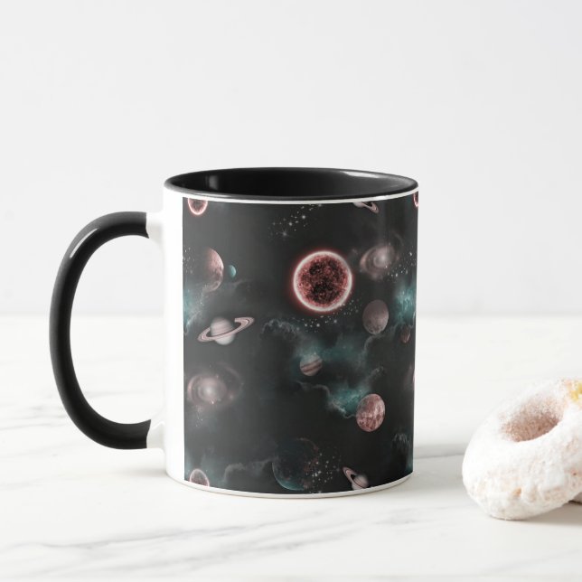 Caneca Space Pattern  (Com Donut)