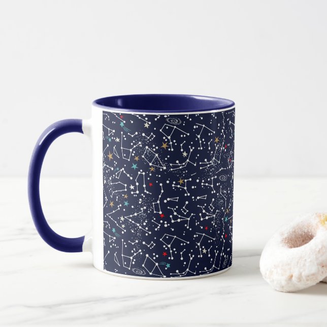 Caneca Space Pattern  (Com Donut)