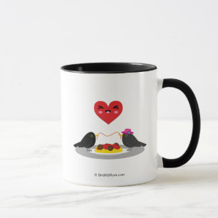 Caneca Spaghetti Meatball Data Romântica