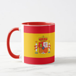 Caneca Spain Flag Coffee Mug – Patriotic Spanish Decor