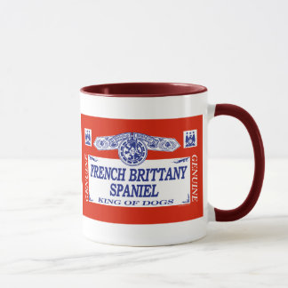 Caneca Spaniel de Brittany do francês