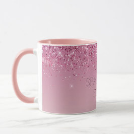 Caneca Sparkle Dourado Cor-de-Rosa rosa Dourado