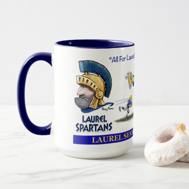 Caneca Spartan da Laurel Senior High School (Com Donut)