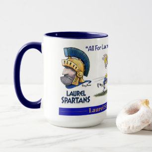Caneca Spartan da Laurel Senior High School
