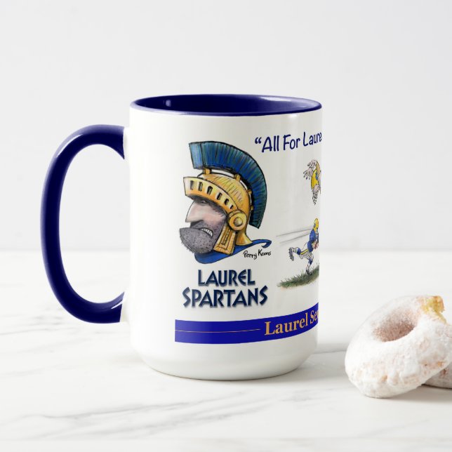 Caneca Spartan da Laurel Senior High School (Com Donut)
