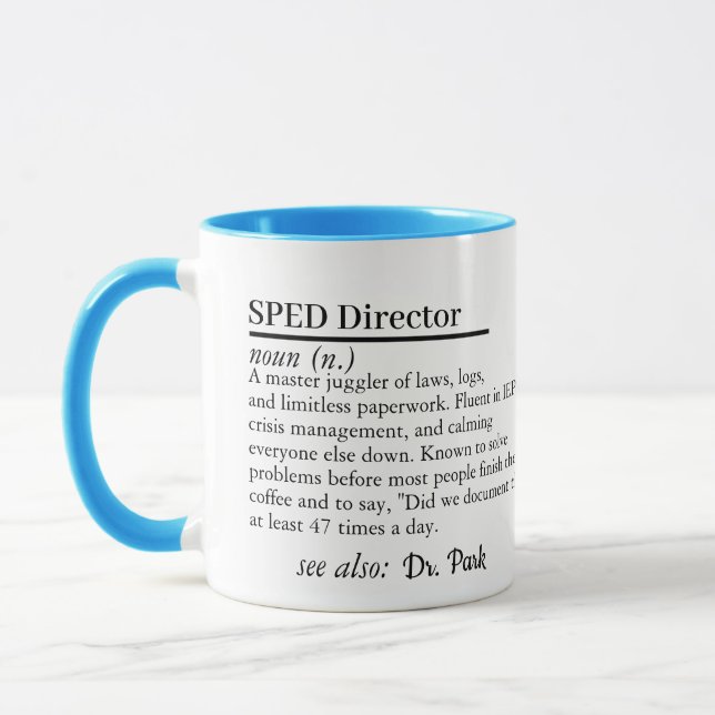 Caneca SPED Director Gift Mug with Custom Name (Esquerda)