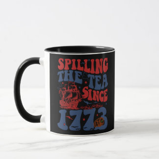 Caneca Spilling The Tea Desde 1776 Patriótico Americano 4