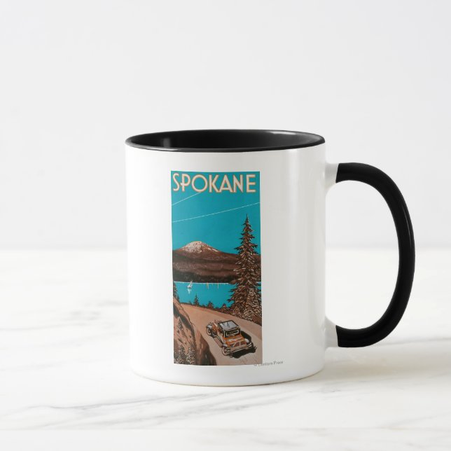 Caneca Spokane Advertising Poster #2Spokane, WA (Direita)