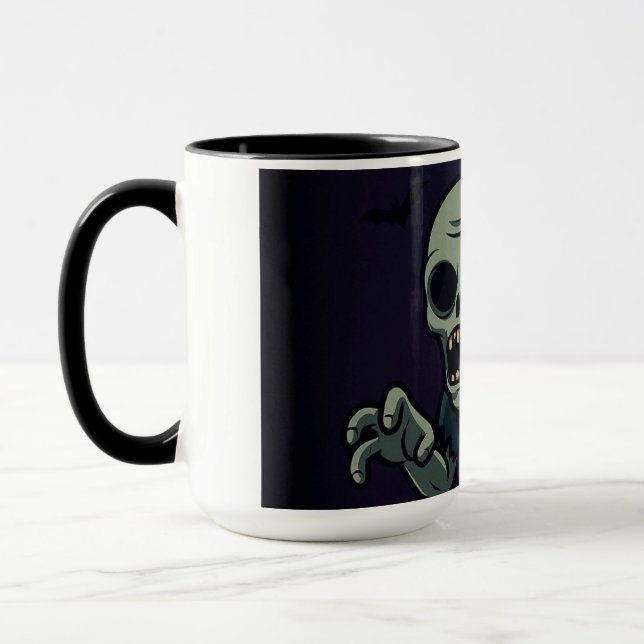 Caneca  Spooky Cute Zombie Halloween Mug - Fun & Creepy D (Esquerda)