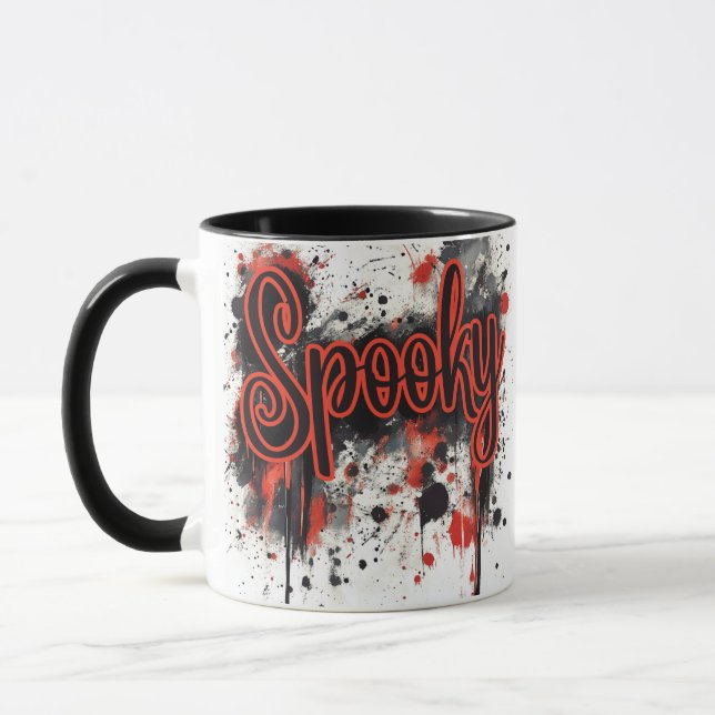 Caneca Spooky Drip Halloween Mug (Esquerda)