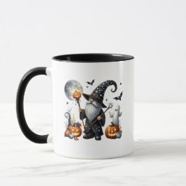 Caneca Spooky Halloween Gnomo com Funcionarios