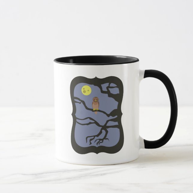 Caneca Spooky Halloween Owl (Direita)