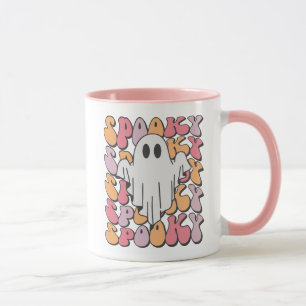 Caneca Spooky Retro Ghost
