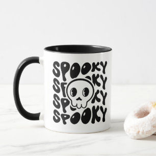 Caneca Spooky Retro Skull Mug