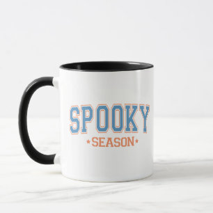 Caneca Spooky Season Blue e Orange White Halloween