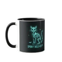 Caneca Spooky Skele-Kitty