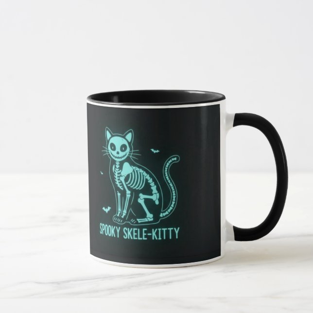 Caneca Spooky Skele-Kitty Mug (Direita)