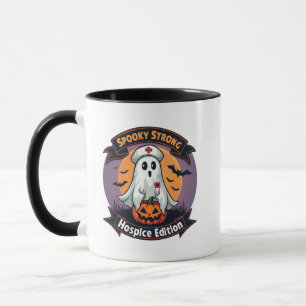 Caneca Spooky Strong Hospice Edition Enfermeira de Hallow
