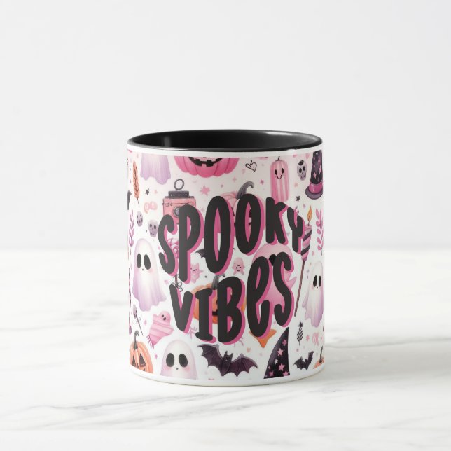 Caneca Spooky Vibes Halloween Mug (Centro)