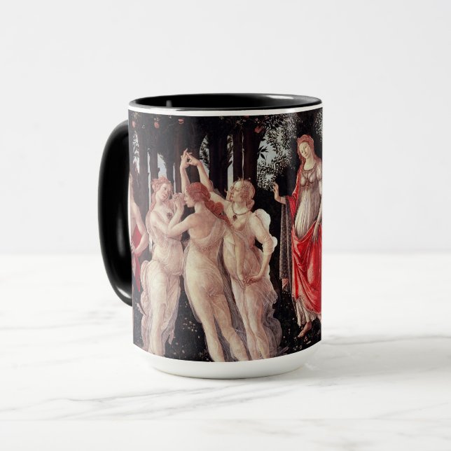 Caneca Spring Primavera Sandro Botticelli Renaissance (Frente Esquerda)