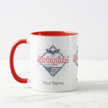 Springfield City Illinois Estados Unidos Retro EUA