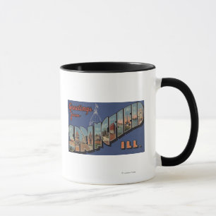 Caneca Springfield, Illinois - Cenas com Letras Grandes