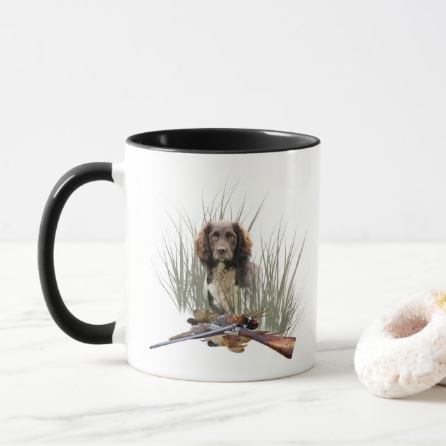 Caneca Sprocker Spaniel Tapeçaria Poster Triptych Acrílic (Com Donut)