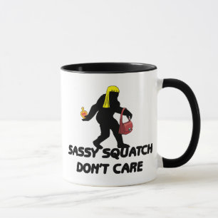 Caneca Squatch Sassy não se importa