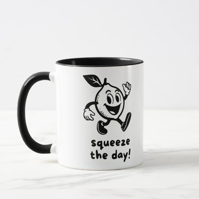 Caneca Squeeze The Day Fun Lemon Pun (Esquerda)