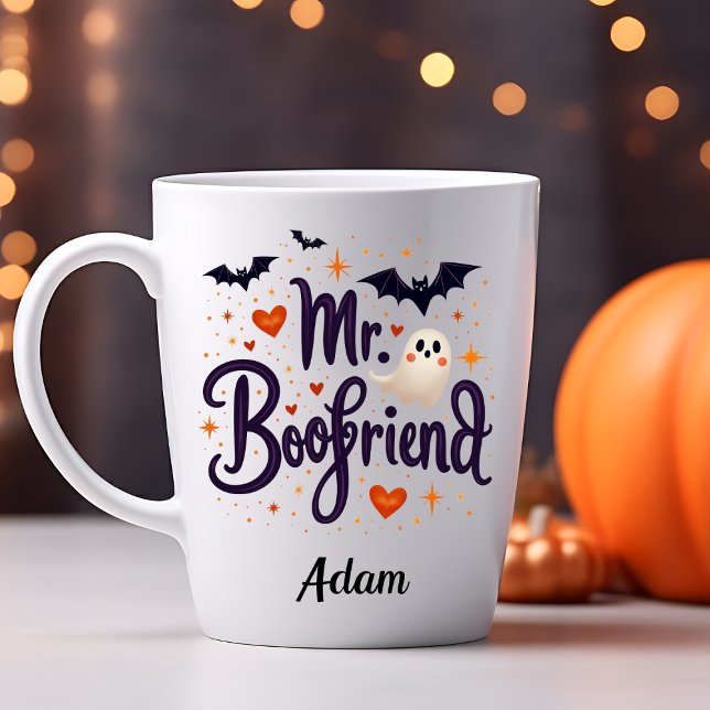 Caneca Sr. Boofriend Nome Personalizado Halloween Mug (Criador carregado)