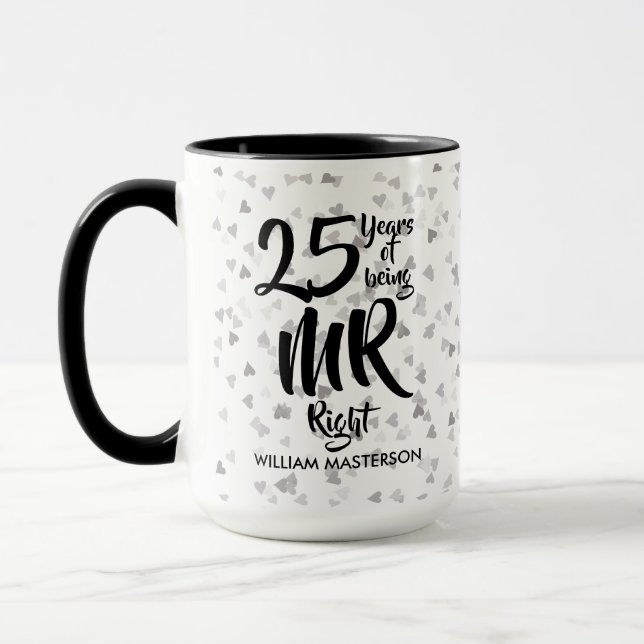 Caneca Sr. Certo Diversão 25º Aniversário de Prata (Esquerda)