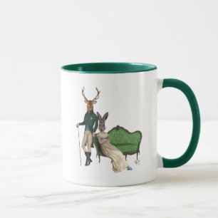 Caneca Sr. Deer e Sra. Rabbit